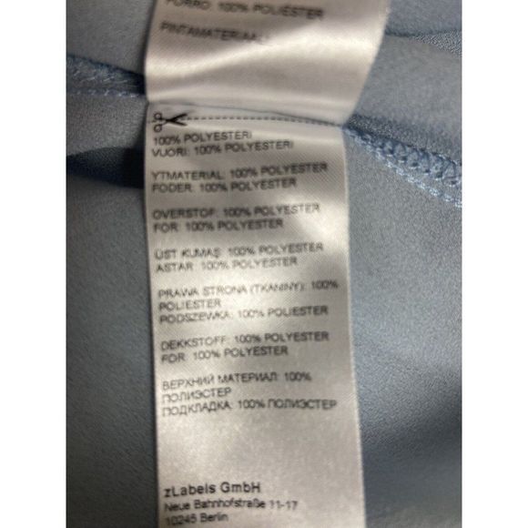 MINT & BERRY WOMENS LINED BLUE SLEEVELESS BLUE BLOUSE SIZE M - Picture 6 of 8